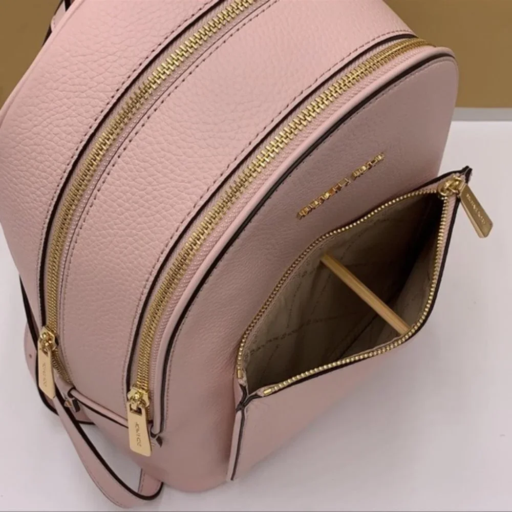 Michael Kors Adina Medium Backpack Leather Powder Blush - Picture 15 of 16